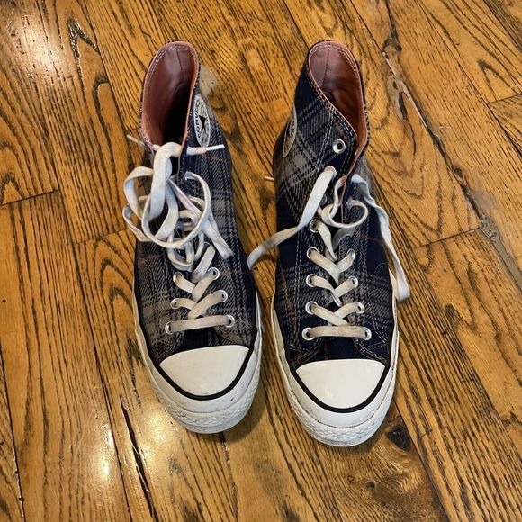 Converse All Star Chuck Taylor Plaid High Top Mens 10 Wmn 12 Rare - Picture 2 of 12